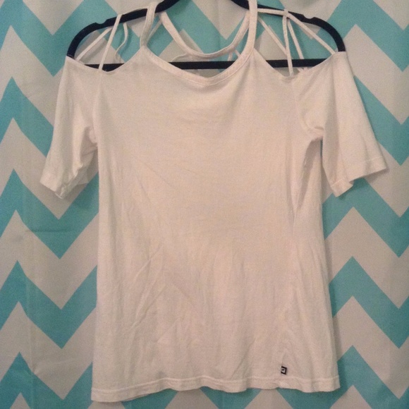 Fabletics white cut out back top - Picture 3 of 4